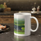 Vintage White Pine Route Ceramic Mug, 11oz - Perfect for Train Lovers
