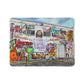 Sherpa Blanket - 'Painting Graffiti with Jesus' by Andy - Cozy Home Decor or Gift