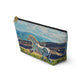 "Freedom in the Foothills" White Horse Running Accessory Pouch w T-bottom