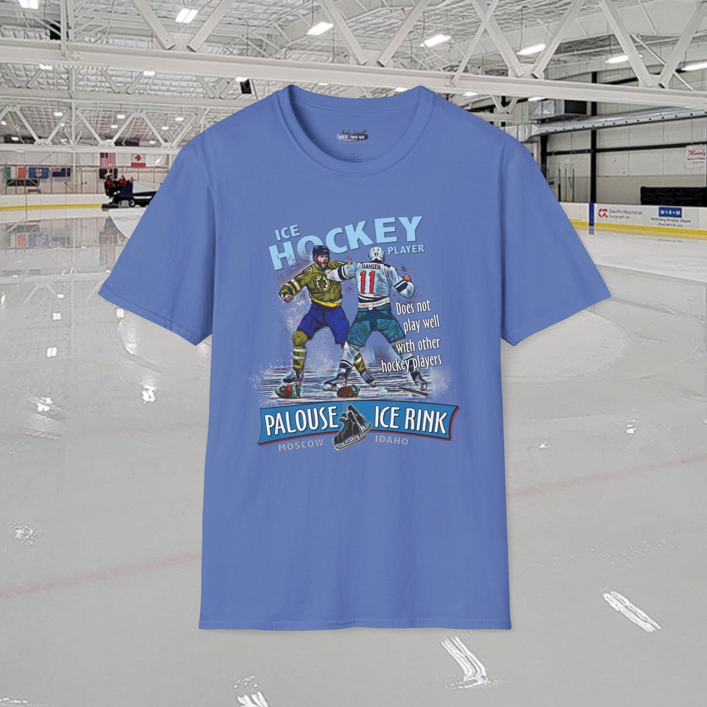 "Hockey Players Playing Well" T-Shirt - 100% ring-spun soft cotton