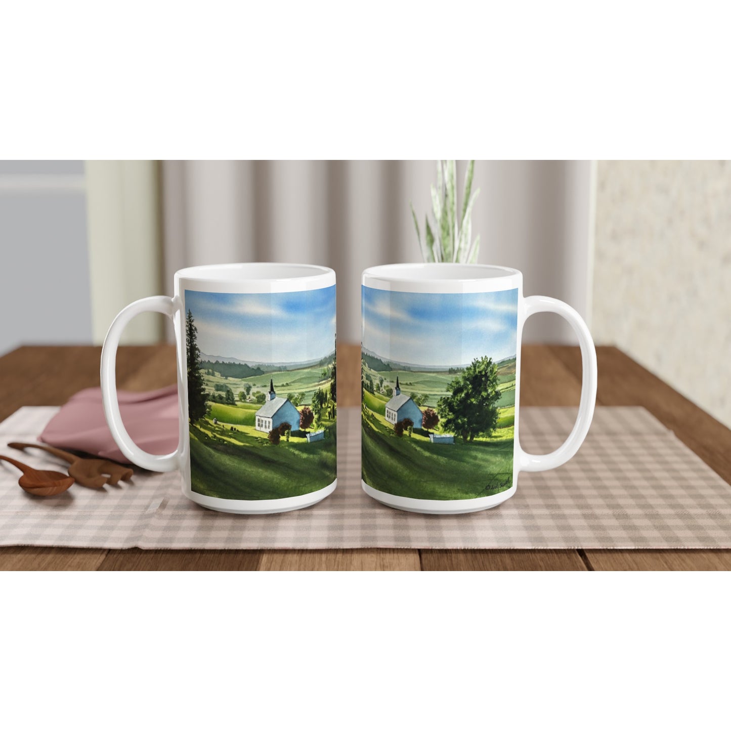 "Freeze Church Palouse View" Coffee Mug, gift mug