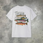 "Catch and Release Trout" on an Ultra Cotton Tee (printing on front & back)