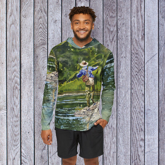 Outdoor Sun Sports Hoodie - from Andy Sewell's Original Painting "River Dance"