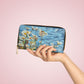 Zipper Wallet - Andy's "Daisies by the water" watercolor paintings
