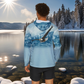 Sports Hoodie with Bald Eagle Painting