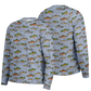 "Trout Grand Slam" pattern on Men's Long Sleeve Performance Sun Shirt