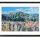 "Sun Valley Summer Color" - 48"x30" signed & inspected Giclée of Sun Valley's Bald Mtn. in Summer w/wildflowers