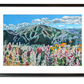 "Sun Valley Summer Color" - 48"x30" signed & inspected Giclée of Sun Valley's Bald Mtn. in Summer w/wildflowers