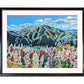 "Sun Valley Summer Color" - 48"x30" signed & inspected Giclée of Sun Valley's Bald Mtn. in Summer w/wildflowers