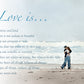 "Beach Hugs"  Watercolor 12x16 signed edition Giclee Reprod. of Hugs at the Beach.