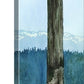 "Heron's Perch" - 9"x32" canvas or paper Giclée art print from a watercolor