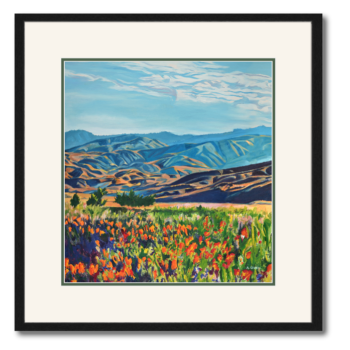 "Morning Foothills"- 33"x36" Tall Giclée reprod. from oil painting.