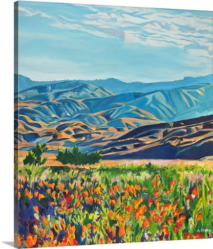 "Morning Foothills"- 33"x36" Tall Giclée reprod. from oil painting.