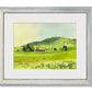 "Country Patriot" - 10"x14" Original watercolor, framed in 14x18
