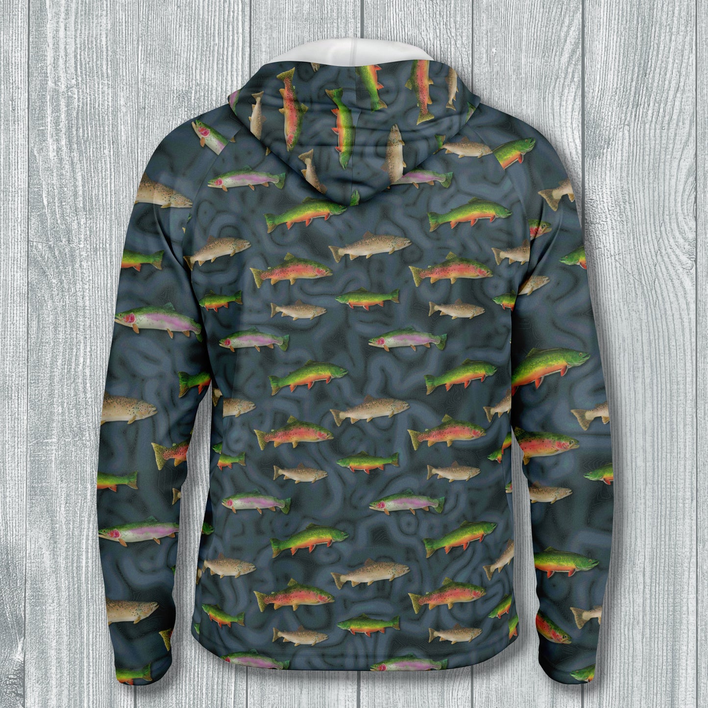 "Trout Grand Slam" Men's Long Sleeve Hooded Performance Shirt