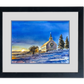 "Freeze Church Christmas" 12x16 Original watercolor, cards or signed Giclee Reprod. of a popular local church