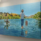 "No Waders Necessary" - 40x24 Original Oil on Canvas.