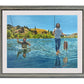 "No Waders Necessary" - 40x24 Original Oil on Canvas.