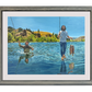 "No Waders Necessary" - 40x24 Original Oil on Canvas.