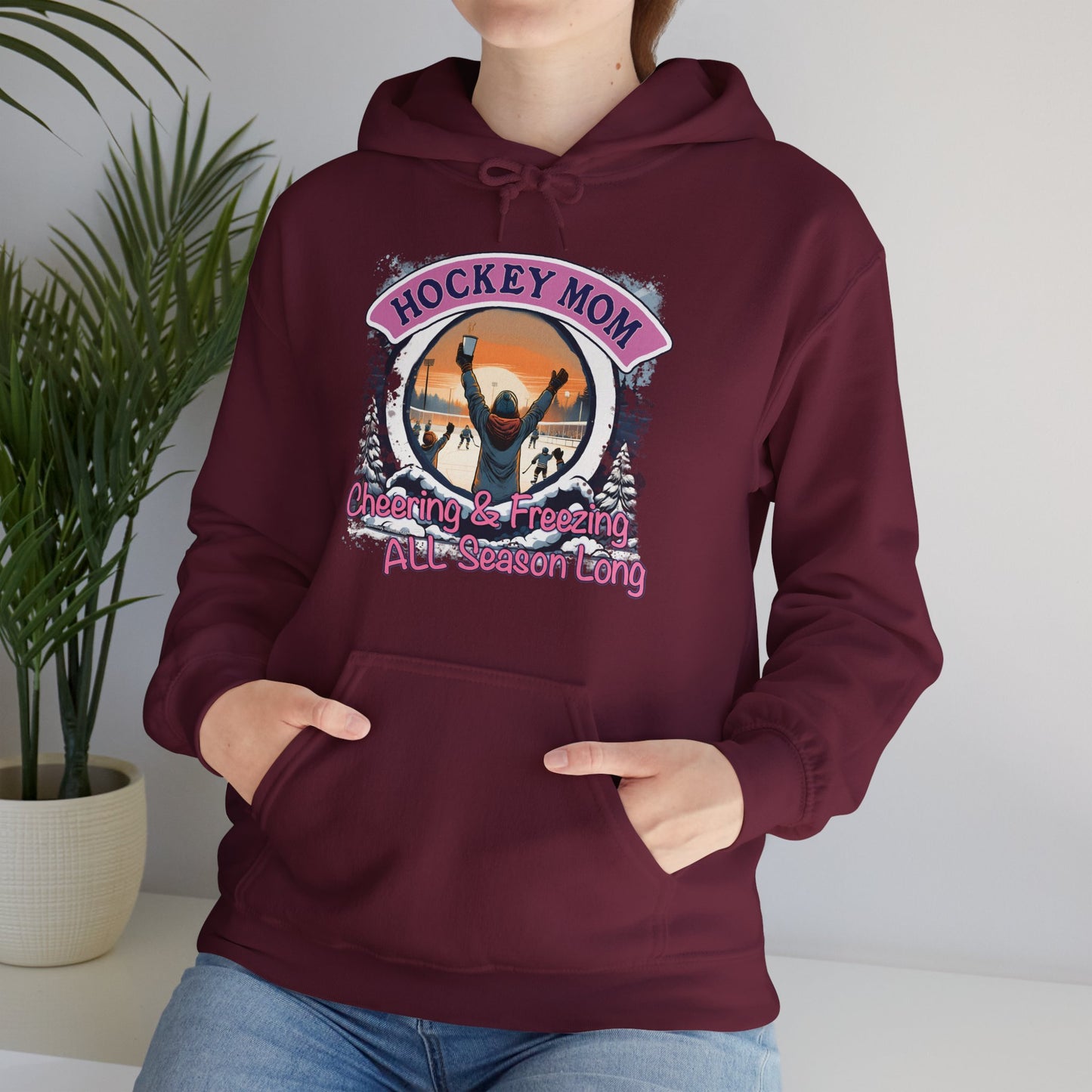 Hockey Mom Hooded Sweatshirt (original design)