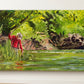 "Netting One" - 24x12 Original Oil on Canvas.