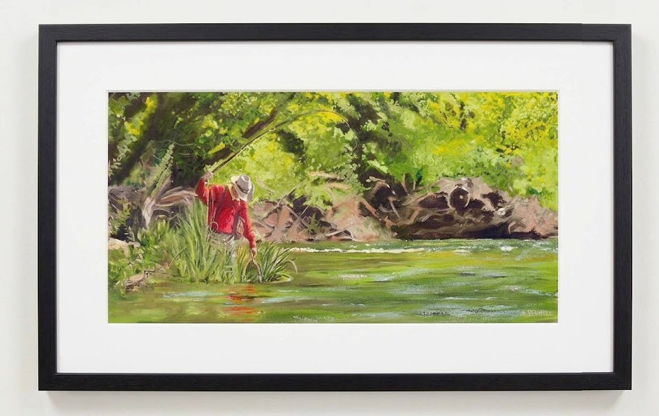 "Netting One" - 24x12 Original Oil on Canvas.