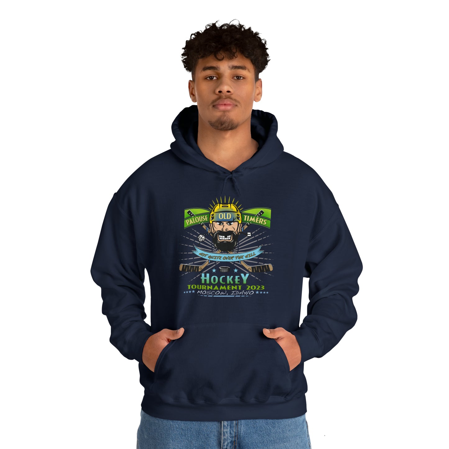 Palouse Old Timers Hockey Tourney 2023 Unisex Heavy Blend™ Hooded Sweatshirt