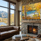 "October River Aspens" - 55x37 Original Acrylic on Canvas