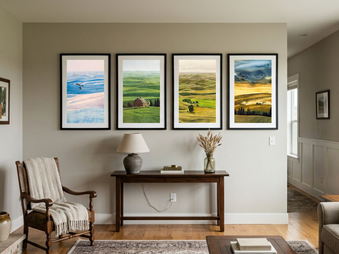 "Seasons of the Palouse" - ltd. edition Giclee reproductions of paintings of the Northwest Palouse country landscapes- by Andy Sewell
