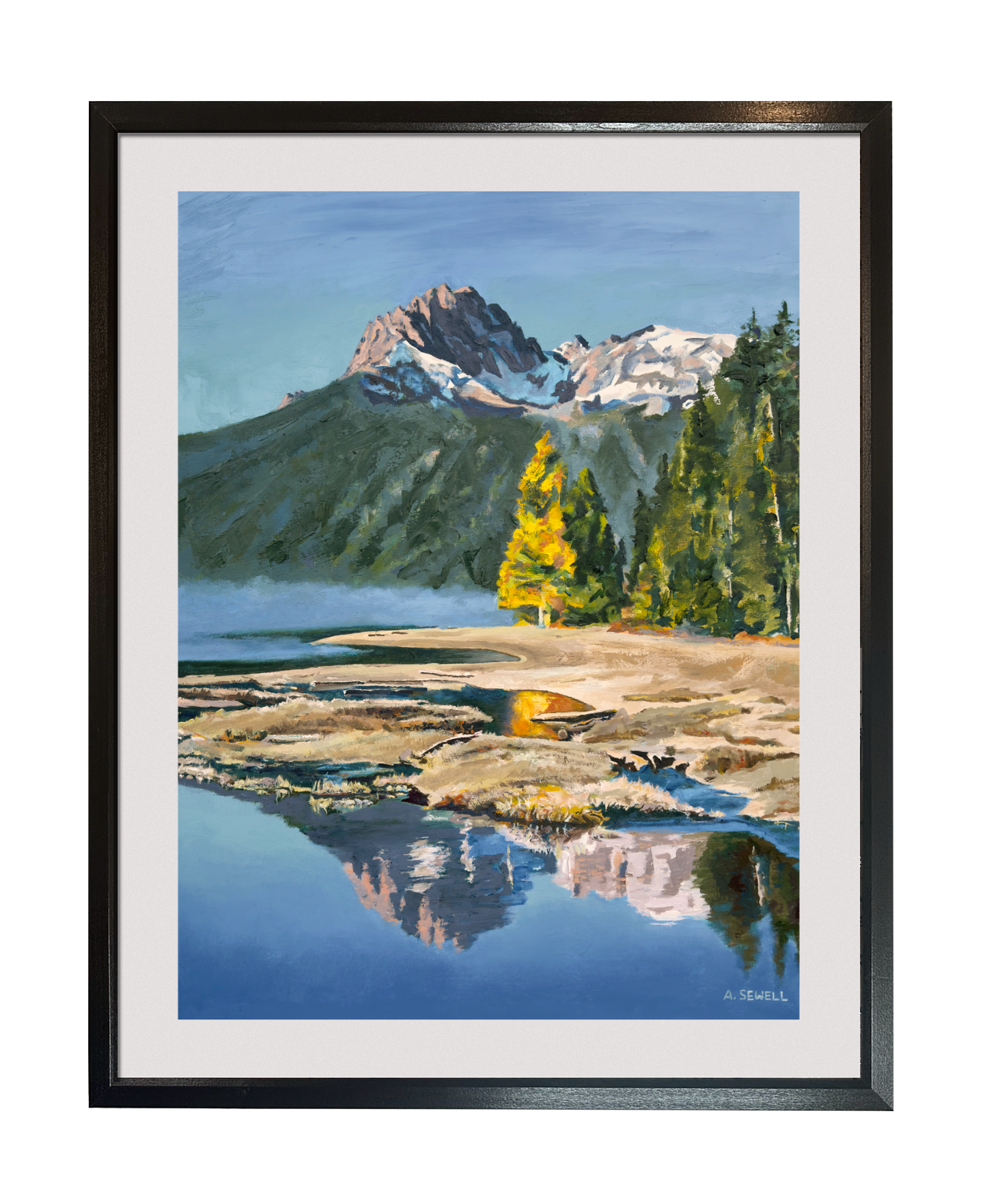 "Redfish Blue, October Gold” - Original oil on Canvas 29x37 Framed or Unframed