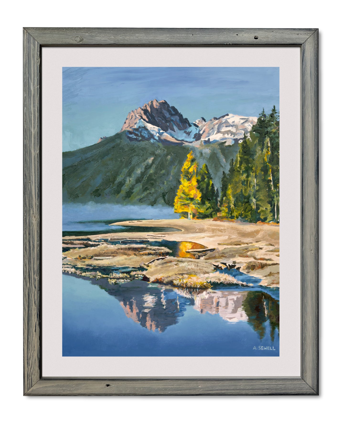 "Redfish Blue, October Gold” - Original oil on Canvas 29x37 Framed or Unframed
