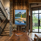 "Redfish Blue, October Gold” - Original oil on Canvas 29x37 Framed or Unframed