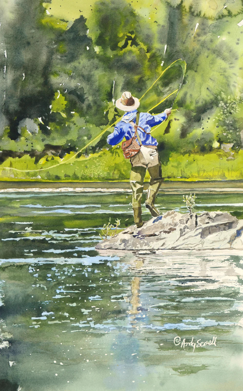 "Your fishing memory" - commission me to paint your fishing memory.