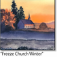 ASC500 "Freeze Church Sunrise" ceramic coaster