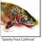 ASC505 "Splashy Cutthroat Trout" ceramic coaster