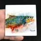 "Trout Fish Splashes" themed coaster set.