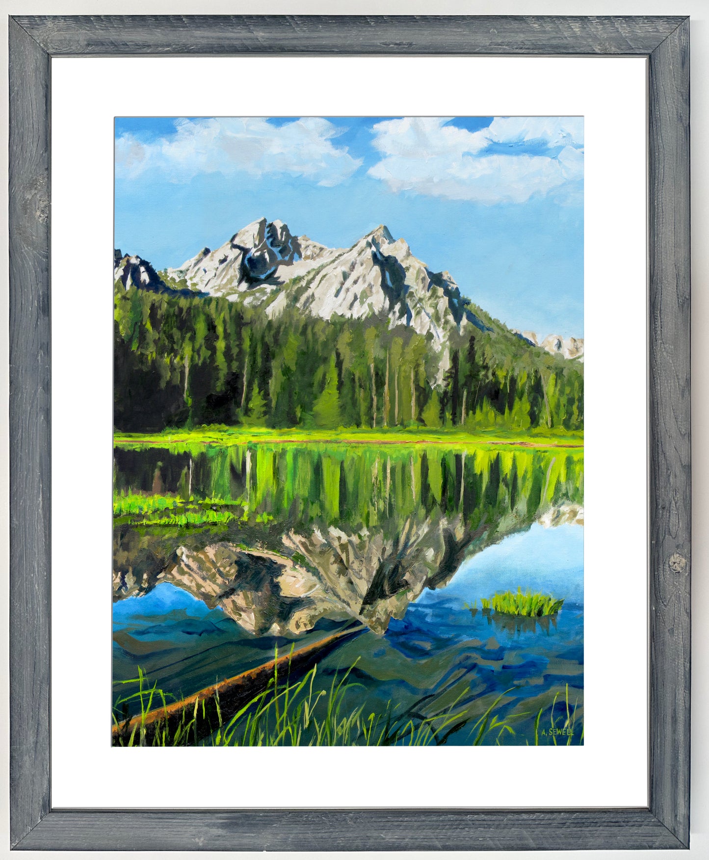 "Stanley Lake Reflections" -  Canvas or art paper Giclée art prints