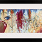 "The Blood Covers" 20"x44"- Prophetic art painted in a live worship service.  Giclée prints available.