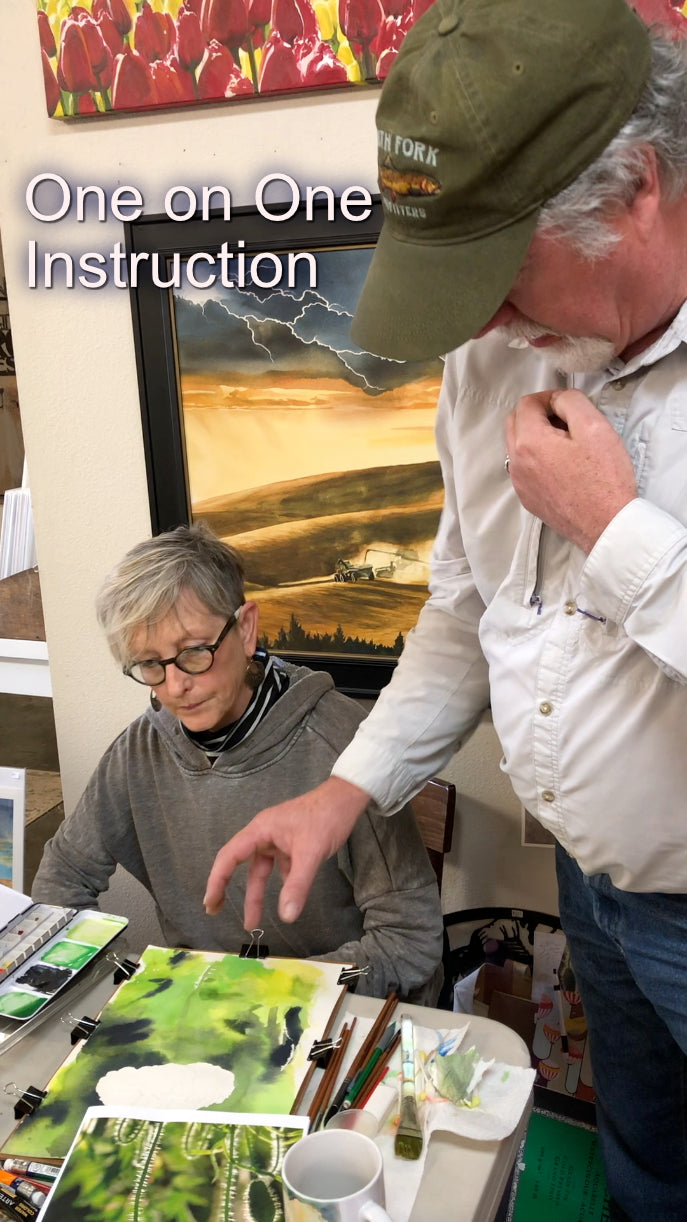 Andy Sewell "Live in Person" Watercolor workshop April 19-20, 2024 - Paint a watercolor with Andy