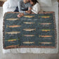 Trout Grand Slam 50"x60" Woven Blanket from a watercolor painting