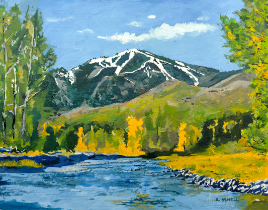 "Baldy October" - 11"x14" Original oil on panel or giclee prints.