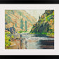 "Big River Long Casts" - an Open Edition Print of a Fly-fisherman on Idaho's Middlefork Salmon River.