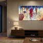 "The Blood Covers" 40"x22"- Prophetic art painted in a live worship service.  Giclée prints available.