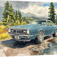 "Country Camaro" - '1968 Camaro" 11"x15" Giclee prints from Original Watercolor