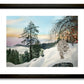 "Winter Bobcat" - 14x22, signed Giclée reprod. from a watercolor