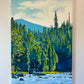 "Casting Among the Rocks" - 24"x36" an oil painting of a Fly-fisherman on North Idaho's Lochsa River.