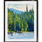 "Casting Among the Rocks" - 24"x36" an oil painting of a Fly-fisherman on North Idaho's Lochsa River.