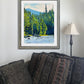 "Casting Among the Rocks" - 24"x36" an oil painting of a Fly-fisherman on North Idaho's Lochsa River.
