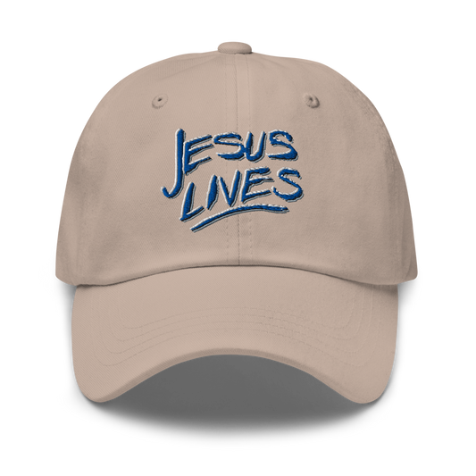 Hat with Andy's "Jesus Lives" Design