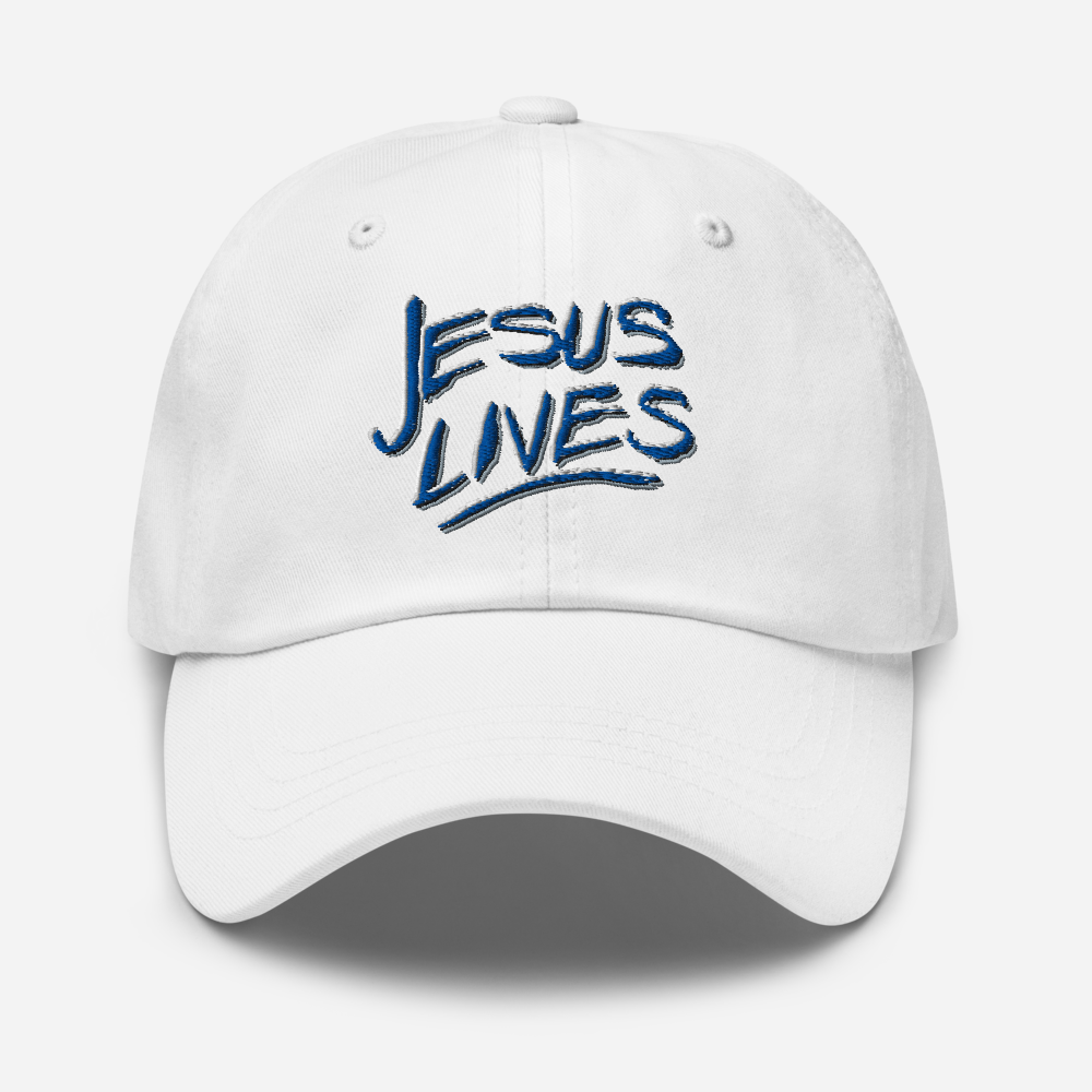 Hat with Andy's "Jesus Lives" Design